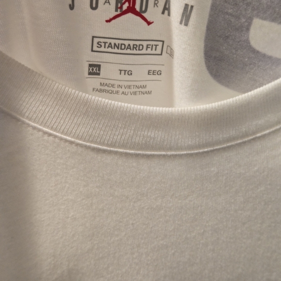 Jordan Air Stretch T Shirt Jumpman Tee Top Retro AJ1 Mid 1 RARE SIZE XXL - Picture 7 of 8
